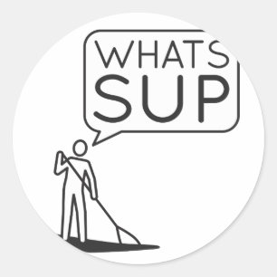 Was ist SUP Aufkleber? Runder Aufkleber