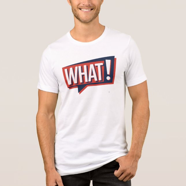 Was ist! Tri-Blend shirt (Vorderseite)