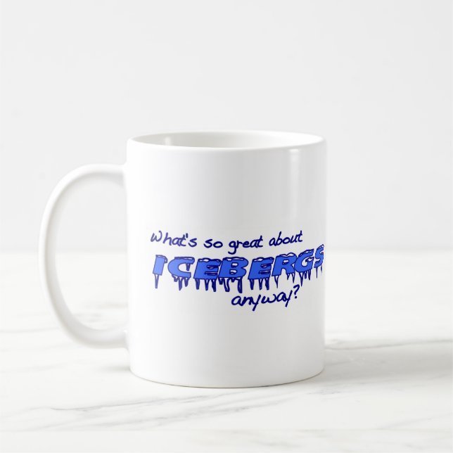 Was ist über Eisberge so groß? Tasse (Links)