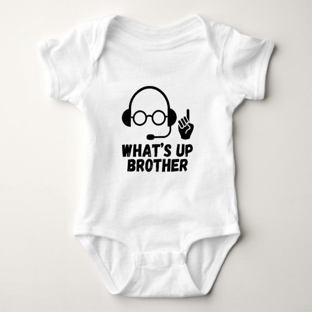 Was ist Up Brother? Internet-Meme Baby Strampler (Vorderseite)