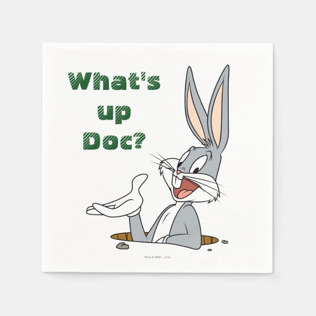 WAS IST UP DOC?™ BUGS BUNNY™ Rabbit Hole Serviette (Vorderseite)