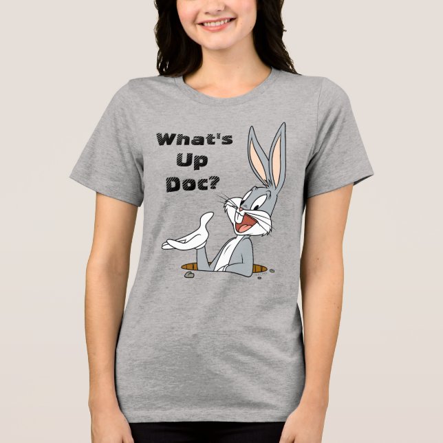 WAS IST UP DOC?™ BUGS BUNNY™ Rabbit Hole Tri-Blend Shirt (Vorderseite)