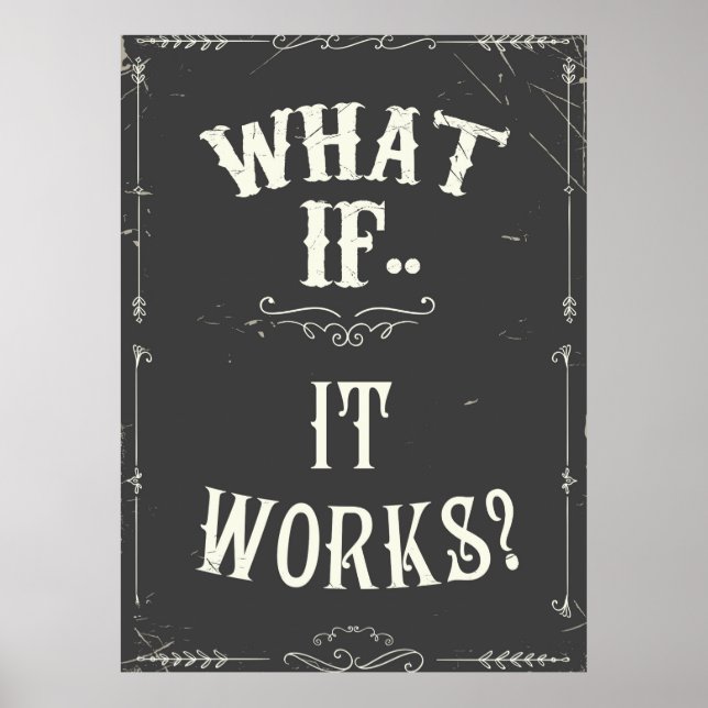 Was ist, wenn es funktioniert? poster (Vorne)