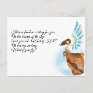 Was ist, wenn ich falle? Postkarte