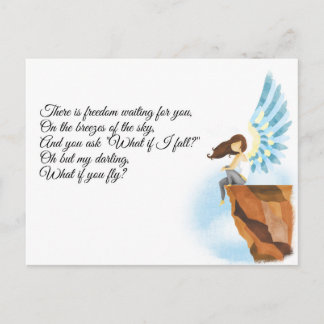 Was ist, wenn ich falle? Postkarte