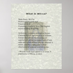 Was ist Wicca Poster? Poster