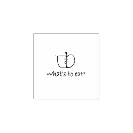 WAS IST ZU ESSEN? GUMMISTEMPEL