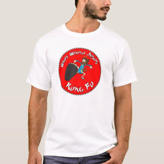 Was Jesus Kung Fu wurde T-Shirt