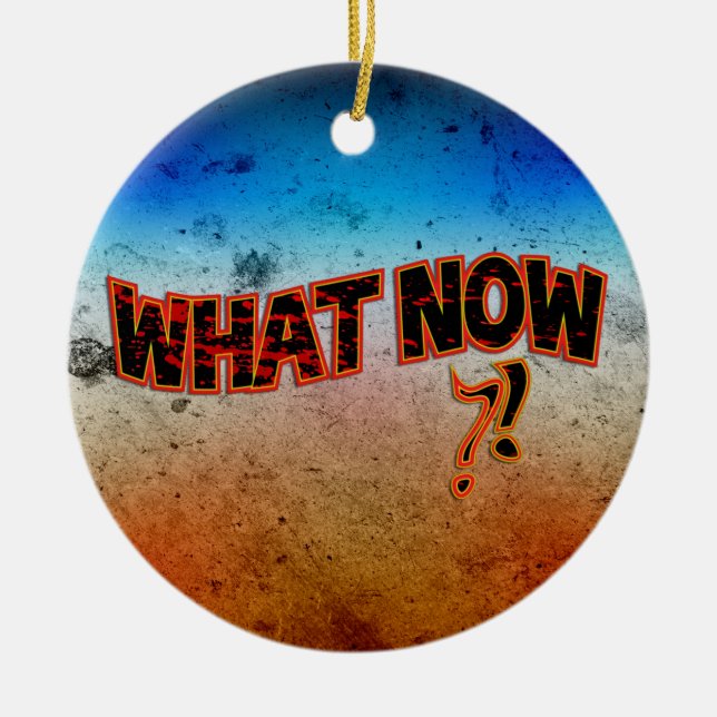 Was jetzt ? keramik ornament (Vorne)