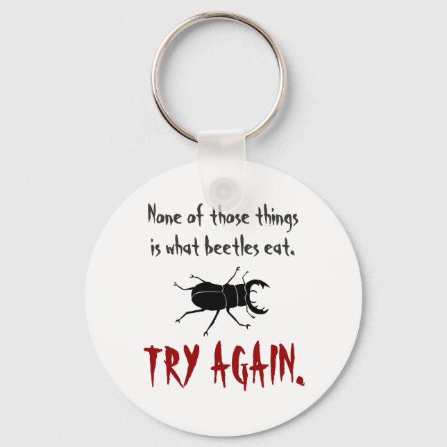 Was Käfer essen Schlüsselanhänger (Vorderseite)