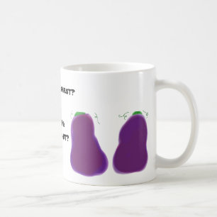 Was kam zuerst? das Huhn oder die Aubergine? Mug Tasse