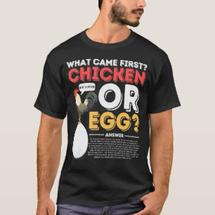 Was kam zuerst Huhn oder Ei   Kostüm T-Shirt