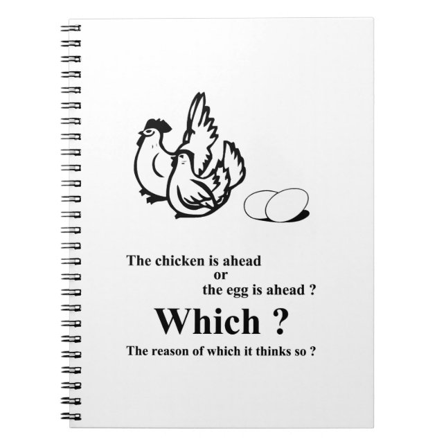 Was kam zuerst? notizblock (Vorderseite)