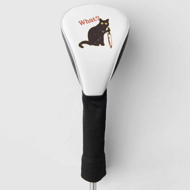 Was - Katze Besitzer Golf Headcover (Vorderseite)