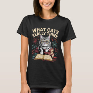 Was Katzen wirklich denken, Lustige Physik-Wissens T-Shirt