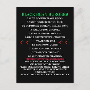 Was kocht? Rezept - Postkarte