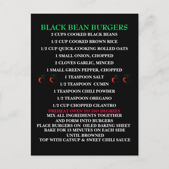 Was kocht? Rezept - Postkarte (Vorderseite)