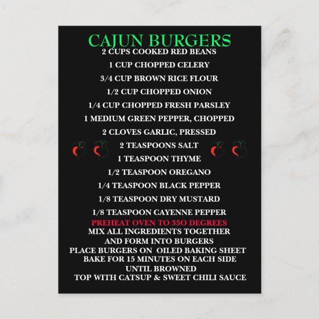 Was kocht? Rezept - Postkarte (Vorderseite)