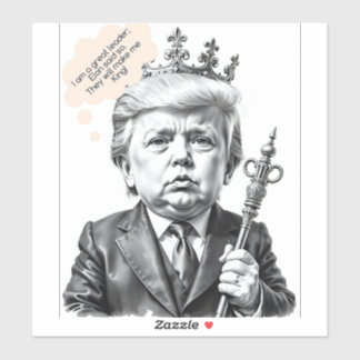 Was König sein soll Aufkleber