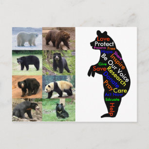 Was können Sie tun, um zu helfen? Postkarte