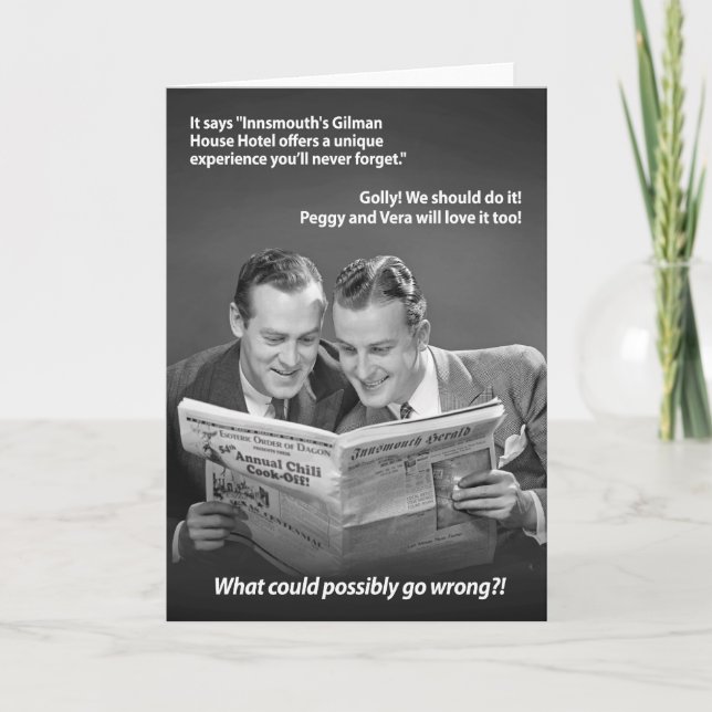 Was könnte möglicherweise schief gehen? karte (Vorderseite)