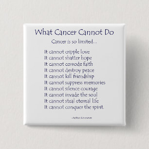 Was Krebs nicht kann Gedicht Button oder Tasten