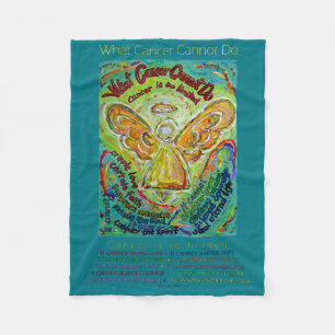 Was Krebs nicht tun Angel Fleece Chemo Blanket
