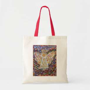 Was Krebs nicht tun kann Angel Art Tote Tasche