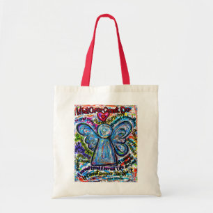 Was Krebs nicht tun kann Angel Art Tote Tasche