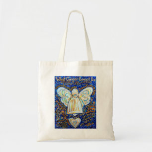 Was Krebs nicht tun kann Angel Art Tote Tasche