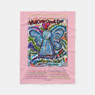 Was Krebs nicht tun kann Chemo Angel Fleece Blanke