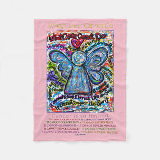 Was Krebs nicht tun kann Chemo Angel Fleece Blanke