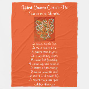 Was Krebs nicht tun kann Chemo Custom Blanket Fleecedecke