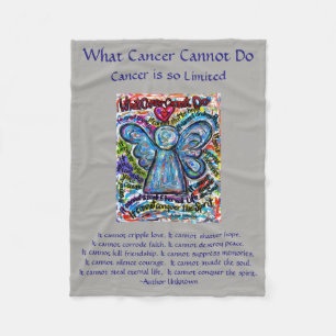 Was Krebs nicht tun kann Chemo Custom Blanket Fleecedecke