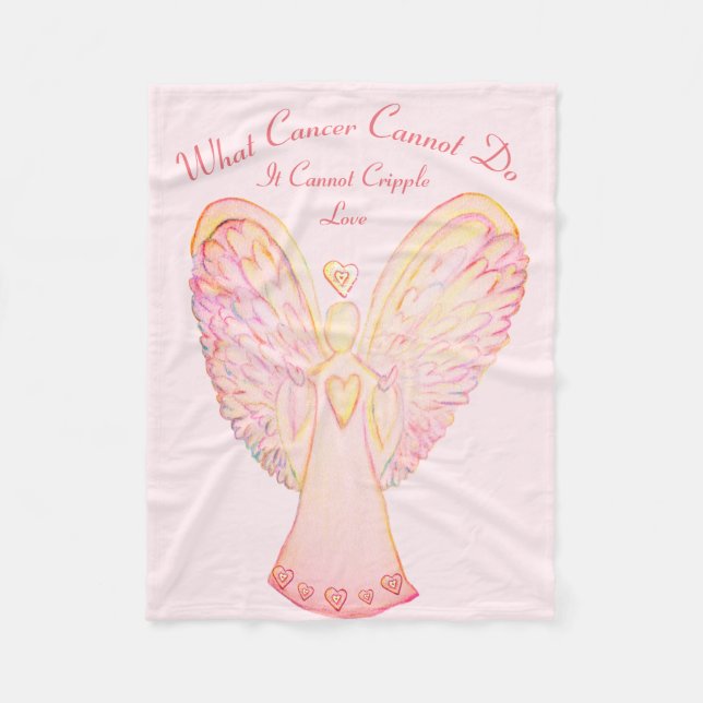 Was Krebs nicht tun kann Chemo Custom Blanket Fleecedecke (Vorderseite)