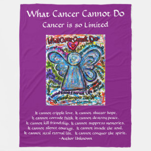 Was Krebs nicht tun kann Chemo Custom Blanket Fleecedecke