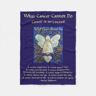 Was Krebs nicht tun kann Chemo Custom Blanket Fleecedecke