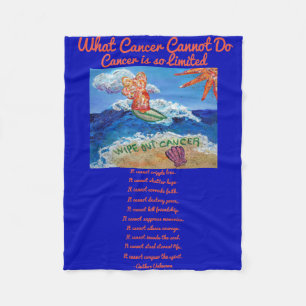 Was Krebs nicht tun kann Chemo Custom Blanket Fleecedecke
