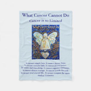 Was Krebs nicht tun kann Chemo Custom Blanket Fleecedecke