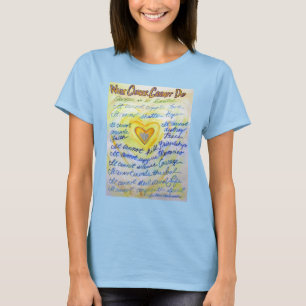Was Krebs nicht tun kann Gedicht Angel Custom Shir T-Shirt