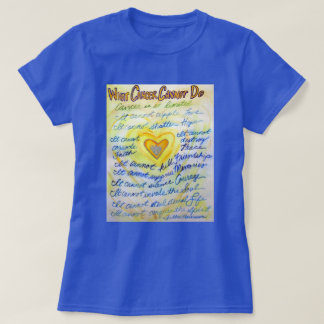 Was Krebs nicht tun kann Gedicht Angel Custom Shir T-Shirt