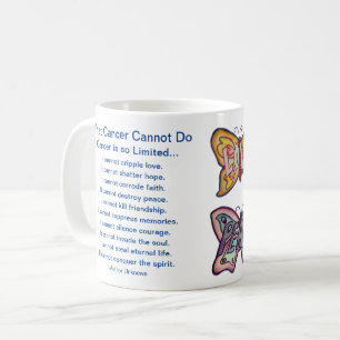 Was Krebs nicht tun kann Schmetterlinge Kaffee Tas Kaffeetasse