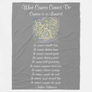 Was Krebs nicht tun kann White Angel Chemo Blanket Fleecedecke