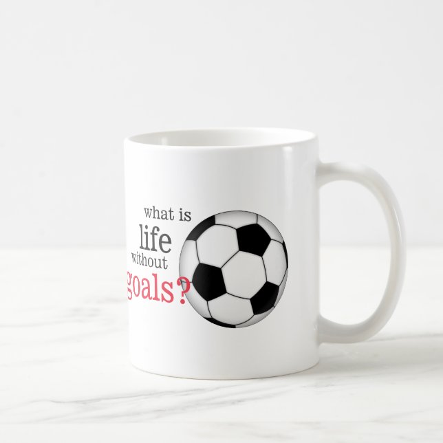 Was Leben ohne Ziel-Fußball-Tasse ist Tasse (Rechts)