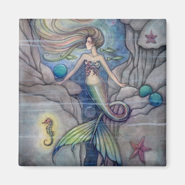 Was liegt unter dem Magnet der Meerjungfrau? (Vorne)