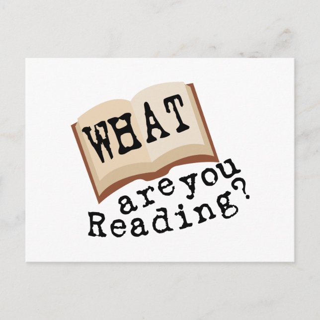 Was liest du? postkarte (Vorderseite)
