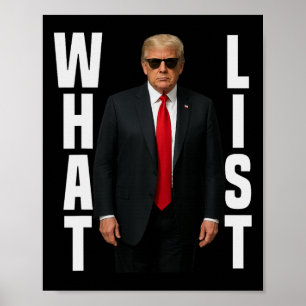 Was Liste Lustig Trump Was Liste Poster