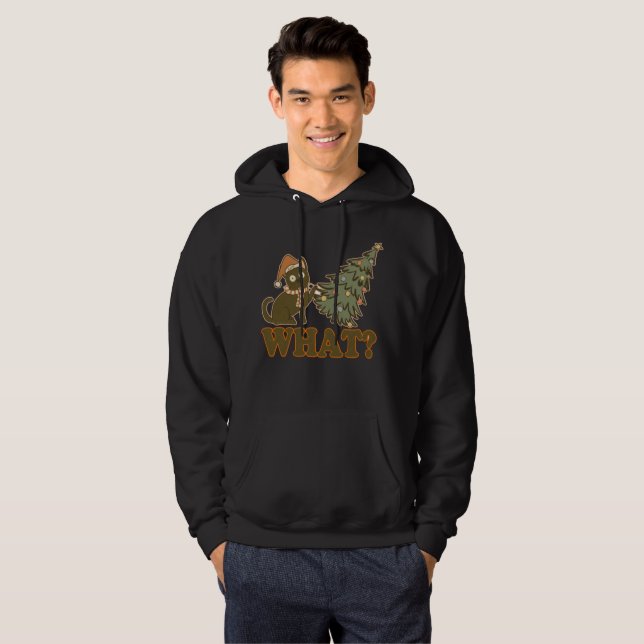 Was? lustige Weihnachten Hoodie (Vorne ganz)