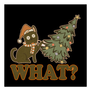 Was? lustige Weihnachten Poster
