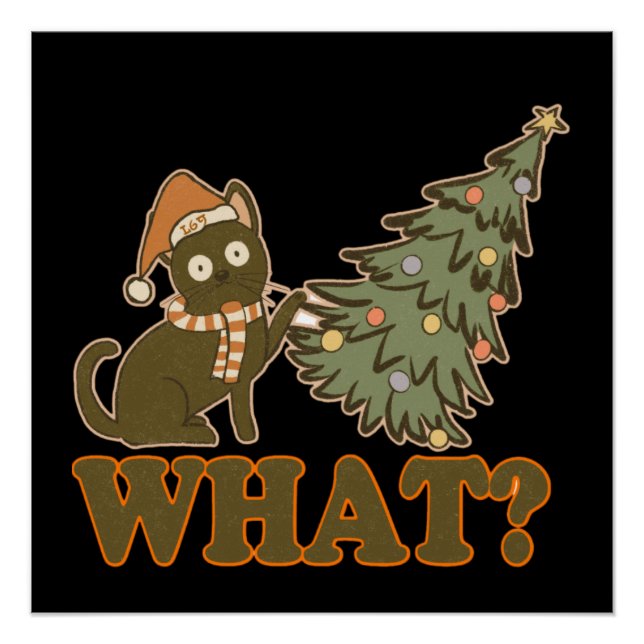 Was? lustige Weihnachten Poster (Vorderseite)